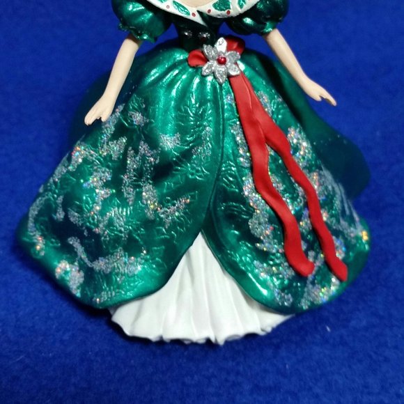 Hallmark Keepsake 1995 Holiday Barbie Ornament Special Edition Green Gown No Box - Picture 9 of 10